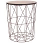 vidaXL Mesa de centro color cobre Ø 47 cm vidaXL Mesa de centro color cobre Ø 47 cm