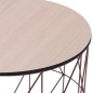 vidaXL Mesa de centro color cobre Ø 47 cm vidaXL Mesa de centro color cobre Ø 47 cm