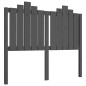 vidaXL Cabecero de cama madera maciza de pino gris 126x4x110 cm vidaXL Cabecero de cama madera maciza de pino gris 126x4x110 cm