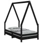 vidaXL Estructura de cama para niños madera de pino negro 70x140 cm vidaXL Estructura de cama para niños madera de pino negro 70x140 cm