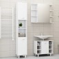 vidaXL Juego de muebles de baño 3 pzas madera de ingeniería blanco