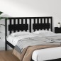 vidaXL Cabecero de cama madera maciza de pino negro 165,5x4x100 cm vidaXL Cabecero de cama madera maciza de pino negro 165,5x4x100 cm