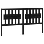 vidaXL Cabecero de cama madera maciza de pino negro 165,5x4x100 cm vidaXL Cabecero de cama madera maciza de pino negro 165,5x4x100 cm
