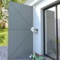 vidaXL Toldo lateral plegable terraza gris 400x200 cm vidaXL Toldo lateral plegable terraza gris 400x200 cm