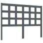 vidaXL Cabecero de cama madera maciza de pino gris 125,5x4x100 cm vidaXL Cabecero de cama madera maciza de pino gris 125,5x4x100 cm