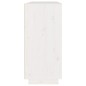 vidaXL Aparador de madera maciza de pino blanco 110x34x75 cm