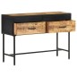 vidaXL Mesa consola de madera rugosa de mango 110x35x75 cm vidaXL Mesa consola de madera rugosa de mango 110x35x75 cm