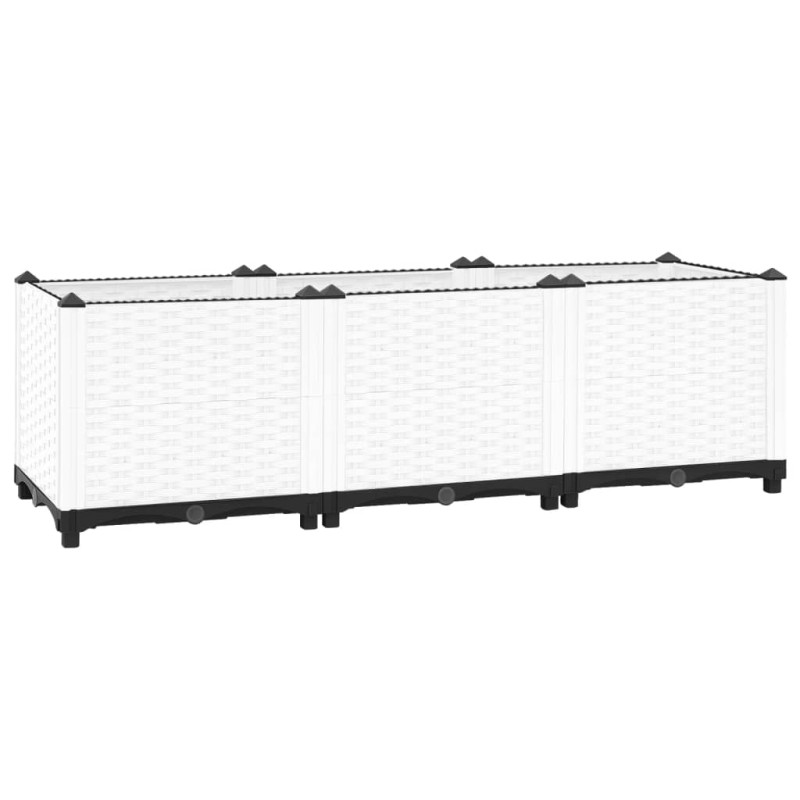 vidaXL Arriate polipropileno 120x40x38 cm vidaXL Arriate polipropileno 120x40x38 cm
