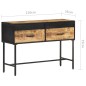 vidaXL Mesa consola de madera rugosa de mango 110x35x75 cm vidaXL Mesa consola de madera rugosa de mango 110x35x75 cm