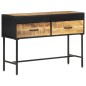vidaXL Mesa consola de madera rugosa de mango 110x35x75 cm vidaXL Mesa consola de madera rugosa de mango 110x35x75 cm