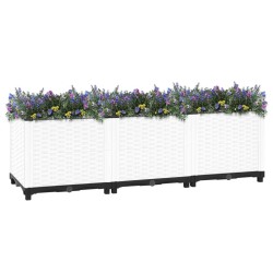 vidaXL Arriate polipropileno 120x40x38 cm