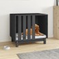 vidaXL Caseta para perros madera maciza de pino gris 70x50x62 cm vidaXL Caseta para perros madera maciza de pino gris 70x50x62 cm