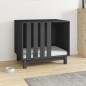 vidaXL Caseta para perros madera maciza de pino gris 70x50x62 cm vidaXL Caseta para perros madera maciza de pino gris 70x50x62 cm