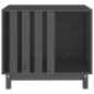 vidaXL Caseta para perros madera maciza de pino gris 70x50x62 cm vidaXL Caseta para perros madera maciza de pino gris 70x50x62 cm