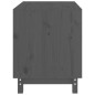 vidaXL Caseta para perros madera maciza de pino gris 70x50x62 cm vidaXL Caseta para perros madera maciza de pino gris 70x50x62 cm