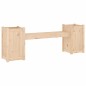 vidaXL Banco con jardineras madera maciza de pino 180x36x63 cm vidaXL Banco con jardineras madera maciza de pino 180x36x63 cm