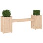 vidaXL Banco con jardineras madera maciza de pino 180x36x63 cm vidaXL Banco con jardineras madera maciza de pino 180x36x63 cm
