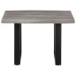vidaXL Mesa de centro borde natural madera maciza acacia 60x60x40 cm