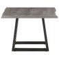 vidaXL Mesa de centro borde natural madera maciza acacia 60x60x40 cm