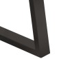 vidaXL Mesa de centro borde natural madera maciza acacia 60x60x40 cm