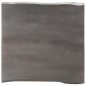 vidaXL Mesa de centro borde natural madera maciza acacia 60x60x40 cm