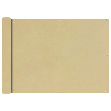 vidaXL Toldo para balcón tela oxford 75x600 cm beige