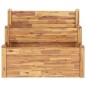 vidaXL Jardinera de 2 niveles madera maciza de acacia 110x75x84 cm vidaXL Jardinera de 2 niveles madera maciza de acacia 110x75x84 cm
