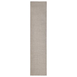 vidaXL Alfombra de sisal natural color arena 66x300 cm