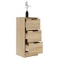 vidaXL Aparadores 2 uds madera contrachapada roble Sonoma 30x30x70 cm vidaXL Aparadores 2 uds madera contrachapada roble Sonoma 30x30x70 cm
