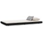 vidaXL Estructura de cama madera maciza de pino negro 100x200 cm vidaXL Estructura de cama madera maciza de pino negro 100x200 cm