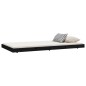 vidaXL Estructura de cama madera maciza de pino negro 100x200 cm vidaXL Estructura de cama madera maciza de pino negro 100x200 cm