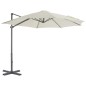 vidaXL Sombrilla voladiza con poste de aluminio 300 cm arena vidaXL Sombrilla voladiza con poste de aluminio 300 cm arena