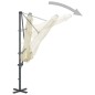 vidaXL Sombrilla voladiza con poste de aluminio 300 cm arena vidaXL Sombrilla voladiza con poste de aluminio 300 cm arena