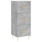 vidaXL Aparador de madera contrachapada gris hormigón 34,5x34x90 cm vidaXL Aparador de madera contrachapada gris hormigón 34,5x34x90 cm