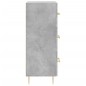 vidaXL Aparador de madera contrachapada gris hormigón 34,5x34x90 cm vidaXL Aparador de madera contrachapada gris hormigón 34,5x34x90 cm