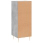 vidaXL Aparador de madera contrachapada gris hormigón 34,5x34x90 cm vidaXL Aparador de madera contrachapada gris hormigón 34,5x34x90 cm