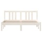 vidaXL Estructura de cama madera maciza blanco 120x190 cm vidaXL Estructura de cama madera maciza blanco 120x190 cm