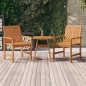 vidaXL Juego de muebles de jardín 3 piezas madera maciza acacia vidaXL Juego de muebles de jardín 3 piezas madera maciza acacia