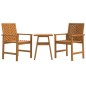 vidaXL Juego de muebles de jardín 3 piezas madera maciza acacia vidaXL Juego de muebles de jardín 3 piezas madera maciza acacia