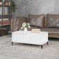 vidaXL Mesa de centro madera contrachapada blanco 90x50x36,5 cm vidaXL Mesa de centro madera contrachapada blanco 90x50x36,5 cm