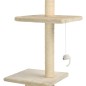 vidaXL Rascador para gatos con postes de sisal beige 260 cm vidaXL Rascador para gatos con postes de sisal beige 260 cm