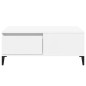 vidaXL Mesa de centro madera contrachapada blanco 90x50x36,5 cm vidaXL Mesa de centro madera contrachapada blanco 90x50x36,5 cm