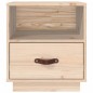 vidaXL Mesitas de noche 2 uds madera maciza de pino 40x34x45 cm
