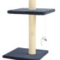vidaXL Rascador para gatos con postes de sisal azul oscuro 260 cm vidaXL Rascador para gatos con postes de sisal azul oscuro 260 cm