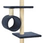 vidaXL Rascador para gatos con postes de sisal azul oscuro 260 cm vidaXL Rascador para gatos con postes de sisal azul oscuro 260 cm