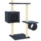 vidaXL Rascador para gatos con postes de sisal azul oscuro 260 cm vidaXL Rascador para gatos con postes de sisal azul oscuro 260 cm