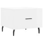 vidaXL Mesa de centro madera de ingeniería brillo blanco 50x50x40 cm vidaXL Mesa de centro madera de ingeniería brillo blanco 50x50x40 cm