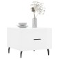 vidaXL Mesa de centro madera de ingeniería brillo blanco 50x50x40 cm vidaXL Mesa de centro madera de ingeniería brillo blanco 50x50x40 cm