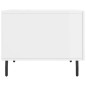 vidaXL Mesa de centro madera de ingeniería brillo blanco 50x50x40 cm vidaXL Mesa de centro madera de ingeniería brillo blanco 50x50x40 cm