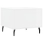 vidaXL Mesa de centro madera de ingeniería brillo blanco 50x50x40 cm vidaXL Mesa de centro madera de ingeniería brillo blanco 50x50x40 cm